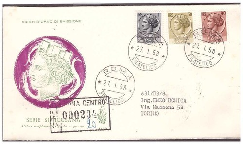 Fdc venetia club 1958 - ,